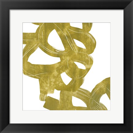 Framed Olive Helix IV Print