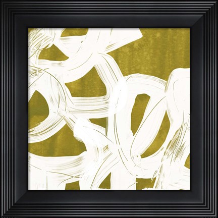 Framed Olive Helix V Print