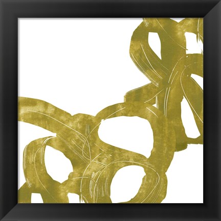 Framed Olive Helix VI Print