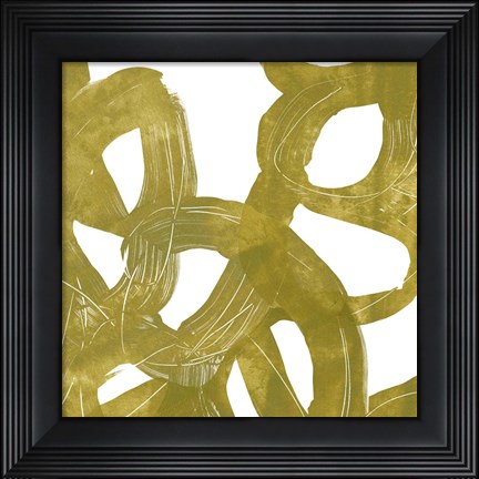 Framed Olive Helix VIII Print