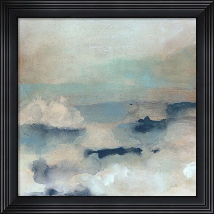 Framed Shoreline Dusk I Print