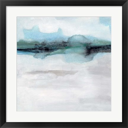 Framed Coastline Mirage I Print