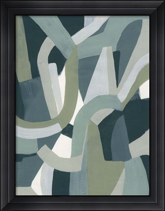 Framed Limestone Puzzle I Print