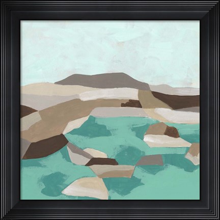 Framed Geometric Shoals I Print