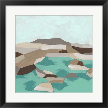 Framed Geometric Shoals I Print