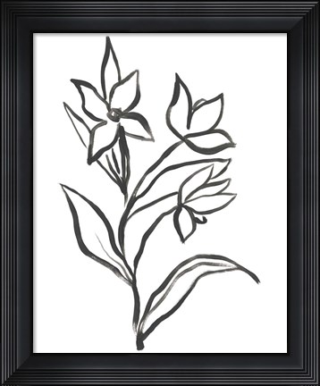 Framed Jonquil Gesture I Print