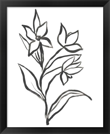 Framed Jonquil Gesture I Print