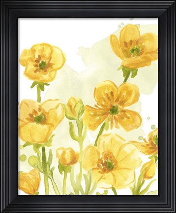 Framed Sunshine Meadow I Print