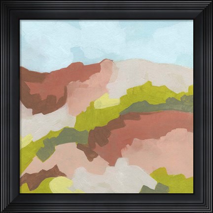 Framed Valley Blush I Print