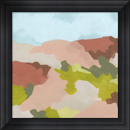 Framed Valley Blush II Print