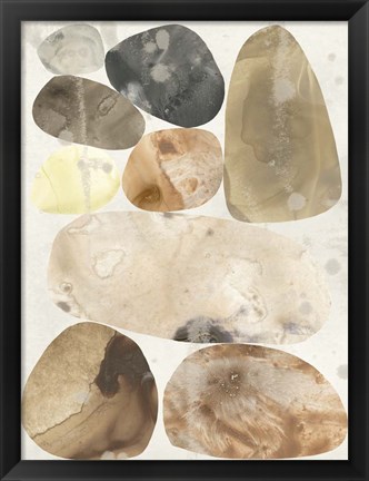 Framed Stone Mosaic I Print