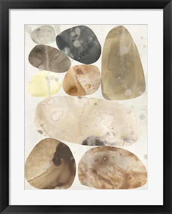 Framed Stone Mosaic I Print
