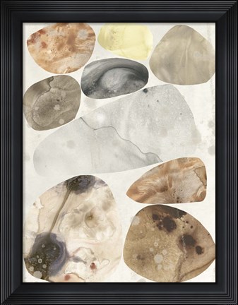 Framed Stone Mosaic II Print