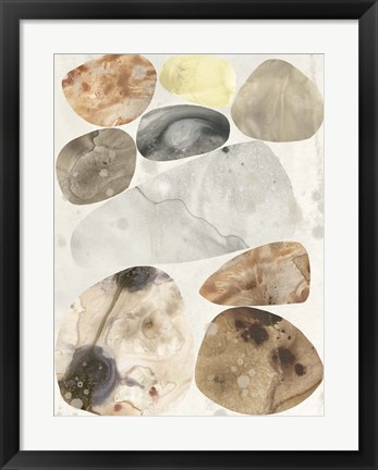Framed Stone Mosaic II Print