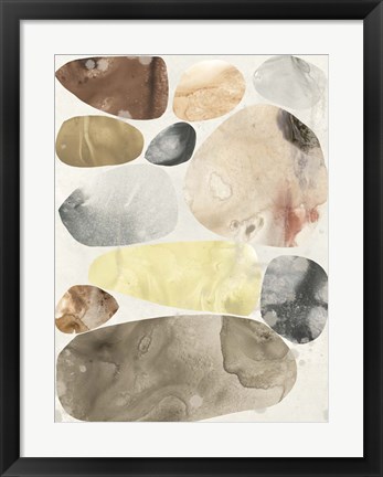 Framed Stone Mosaic III Print
