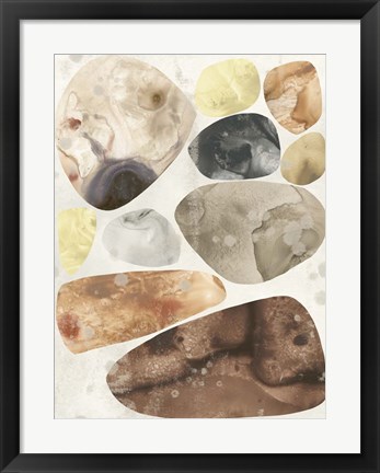 Framed Stone Mosaic IV Print