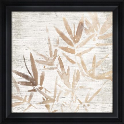 Framed Neutral Palm Fossil IV Print
