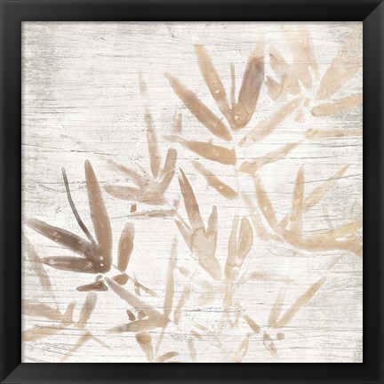 Framed Neutral Palm Fossil IV Print