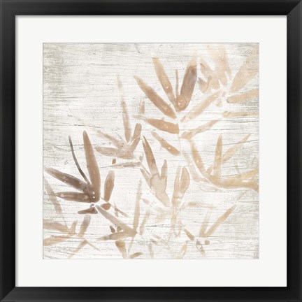 Framed Neutral Palm Fossil IV Print