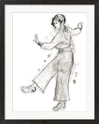 Framed Charleston Dancers I Print