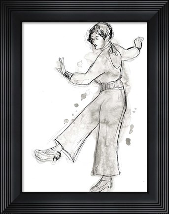 Framed Charleston Dancers I Print
