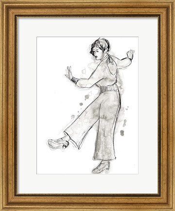 Framed Charleston Dancers I Print