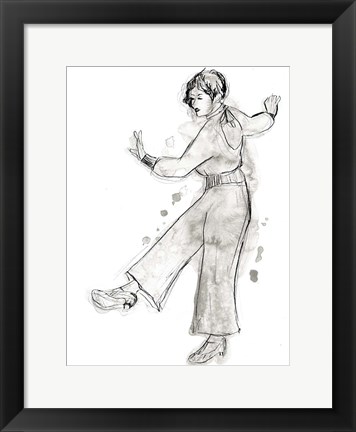 Framed Charleston Dancers I Print