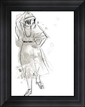 Framed Charleston Dancers II Print