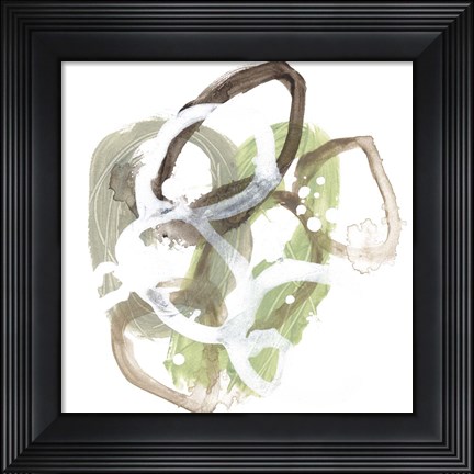 Framed Verdigris Circuit I Print