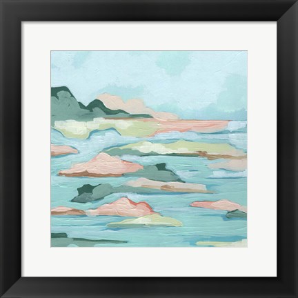 Framed Seafoam Coast I Print