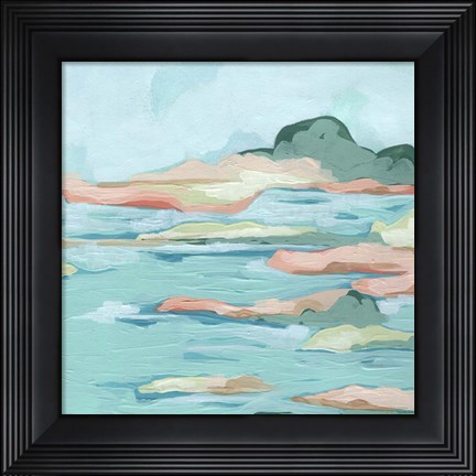 Framed Seafoam Coast II Print