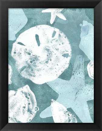 Framed Seabed Silhouettes I Print