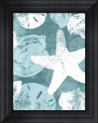 Framed Seabed Silhouettes II Print