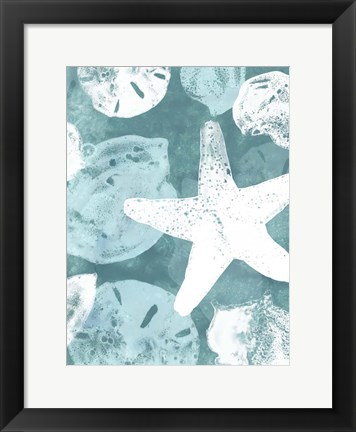 Framed Seabed Silhouettes II Print