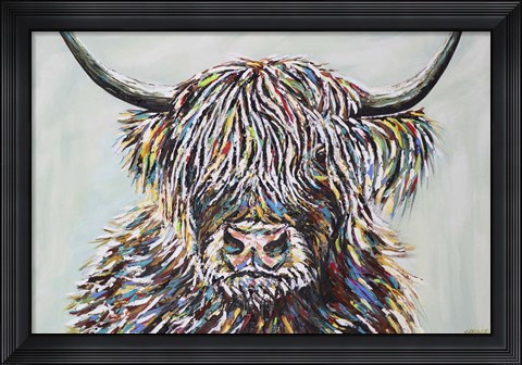 Framed Woolly Highland II Print