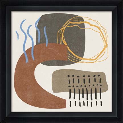 Framed Blue Stream I Print