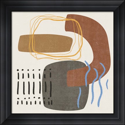 Framed Blue Stream II Print