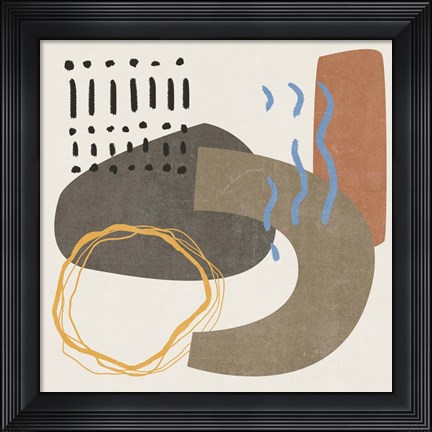 Framed Blue Stream IV Print