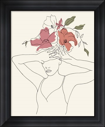 Framed Blooming I Print