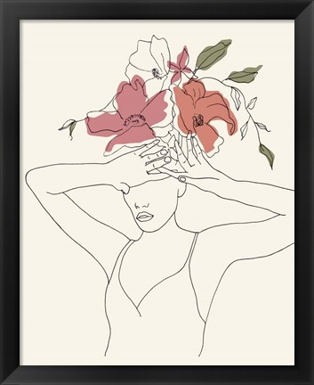 Framed Blooming I Print