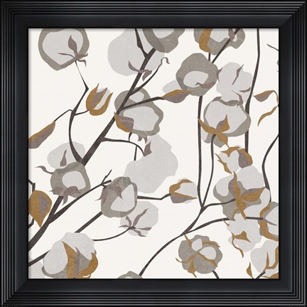 Framed Cotton Balls I Print
