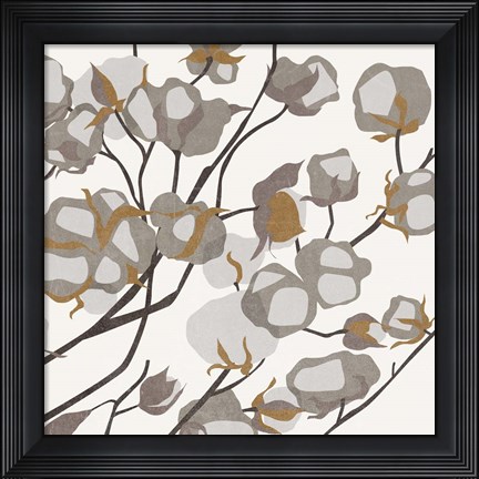 Framed Cotton Balls II Print