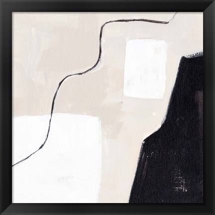 Framed Beach Bricks II Print