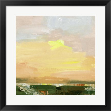 Framed Wetland Sunrise II Print