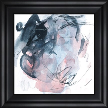 Framed Abstracted Blues IV Print