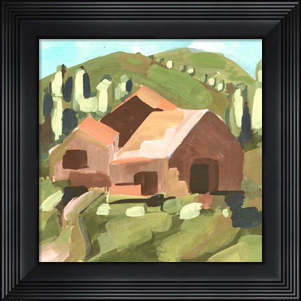 Framed Harvest Valley I Print