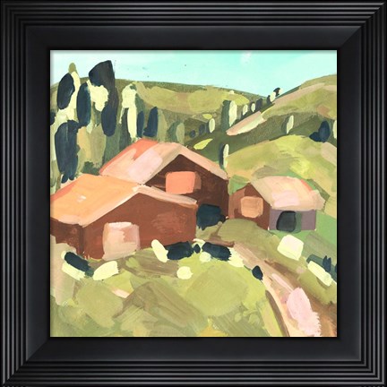 Framed Harvest Valley II Print
