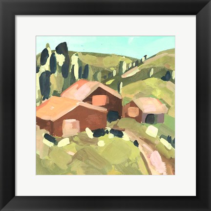 Framed Harvest Valley II Print