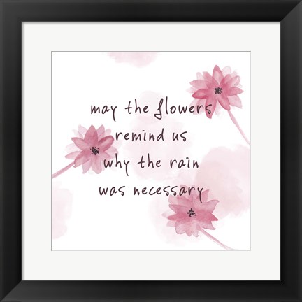 Framed Summer Quote I Print