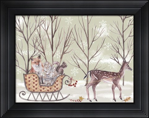 Framed Christmas Time I Print